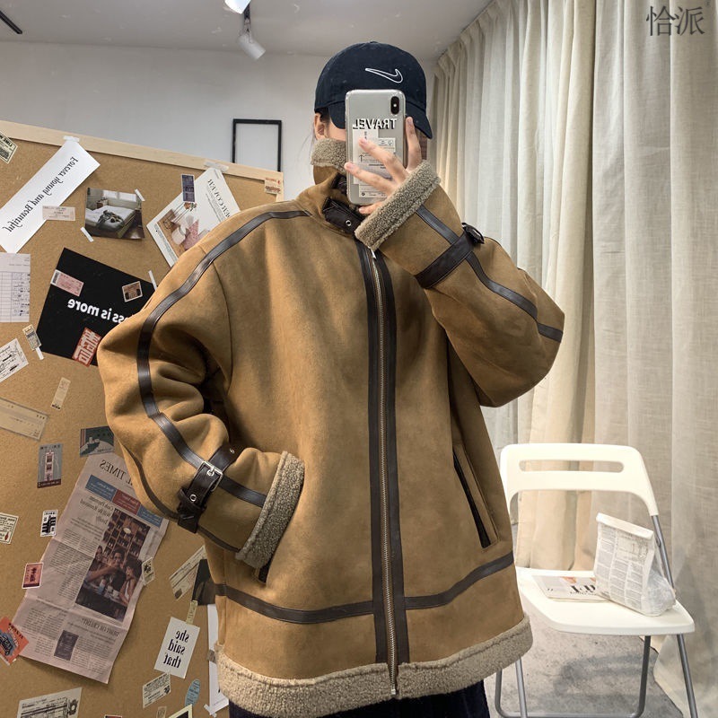 Winter Jacket Women Gothic Punk Warm Oversize BF Style Pocket Black Coat Female Retro Streetwear Harajuku Chic Outwear New 201217