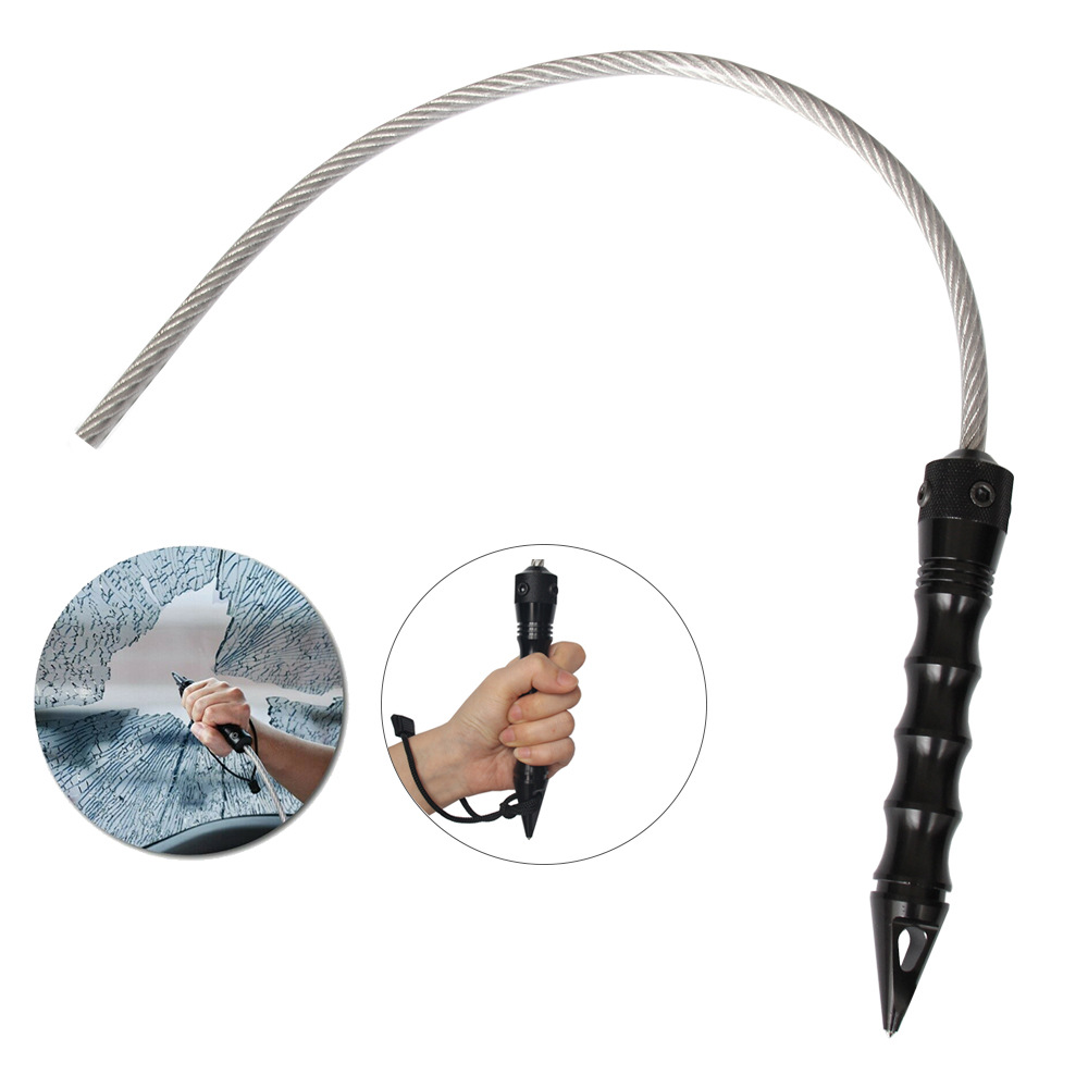 Wire Self defense Defense Staff Portable Martial Arts Kudo Whip for Combat Quick Strike Personal Safety Tool