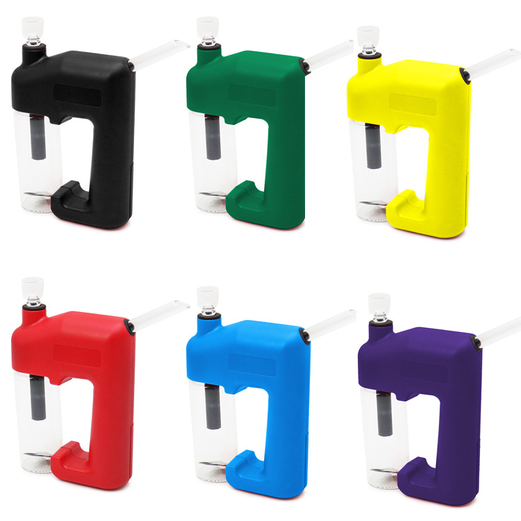 Electric Bong Easy to hold Hookahs Plastic bongs Water Pipe 6 colors hookah bag