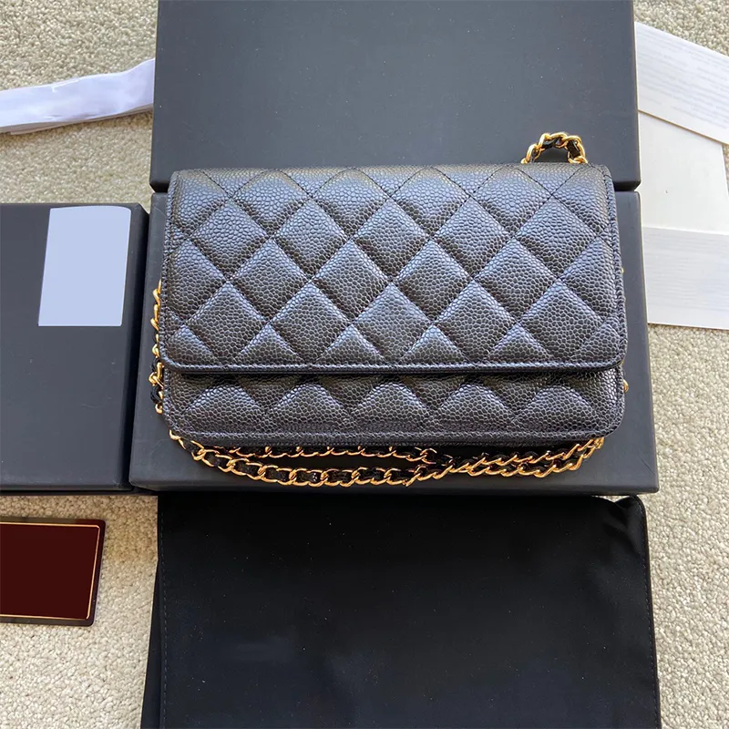 designer Classic chain flap clutch bag handbag upgraded magnetic hasp metal zip pochette Cross body Calfskin Lambskin quilted caviar shoulder Bags