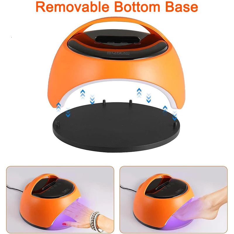 Nail Dryers UV LED Lamp 360W High Power Dryer with Phone Holder Professional Gel Polish Curing Auto Sensor 231204