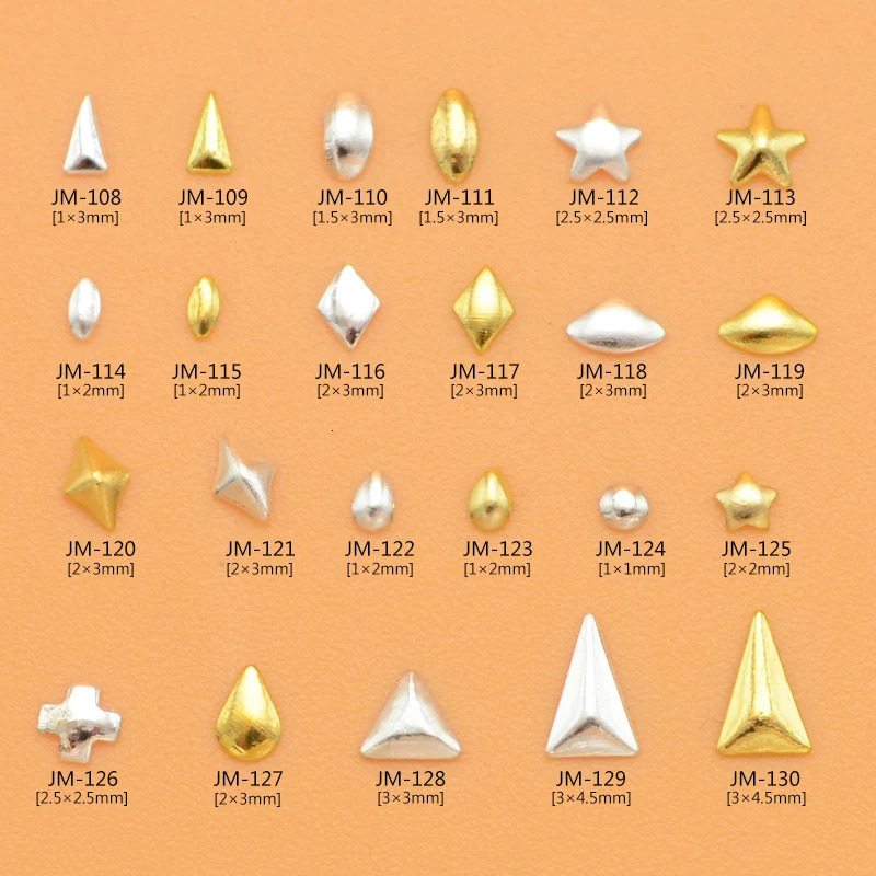 Stickers Decals 5000PCSLot Nail Art Metal Stud Japanese Glitter Bulk Decoration Piercing Plates Ornaments 231204