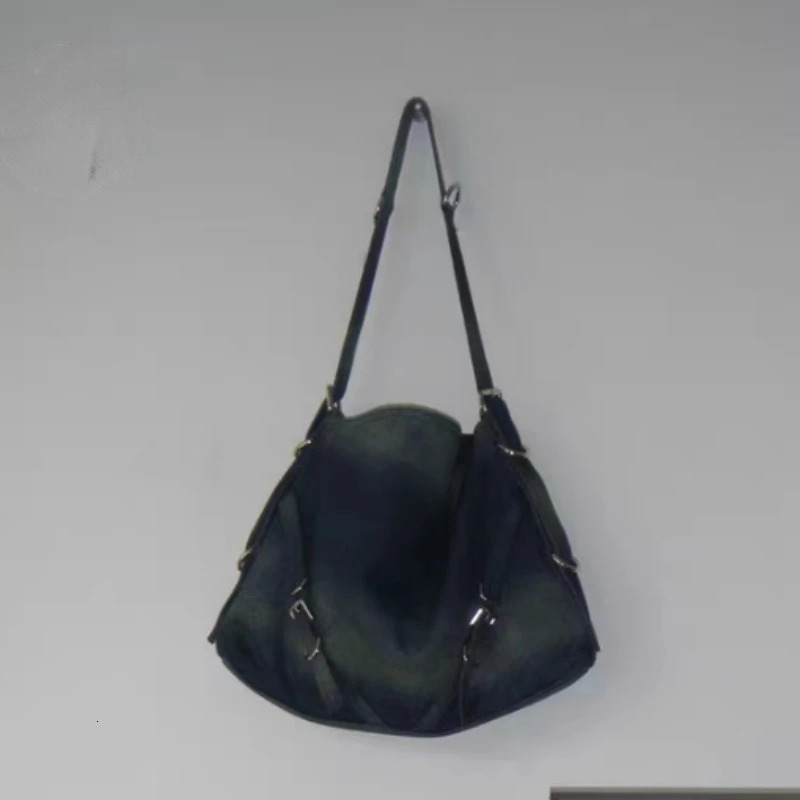 Evening Bags Vintage Streetwear Y2k Aesthetic Denim Tote Bag High-capacity Women Shopping Handbags Trendy All Match Casual Shoulder Bags 231205