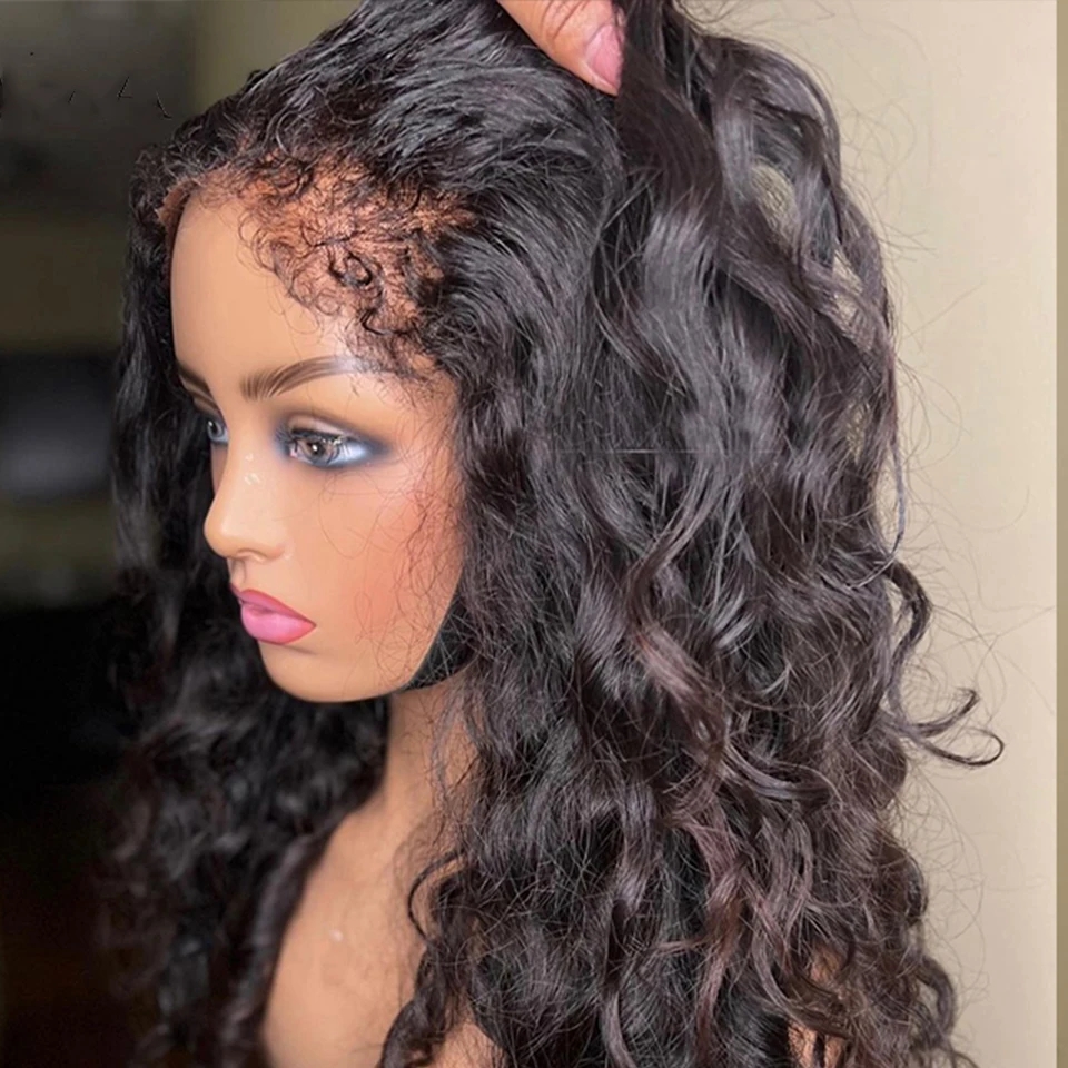Natural Wave Lace Front Wig 4c Edges Baby Hair Glueless Wig Human Hair Ready To Wear Virgin 13x4 Lace Front peruvian Hair Wigs