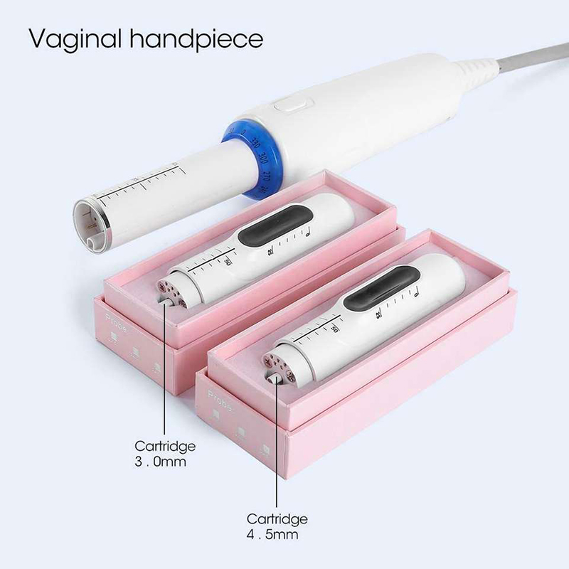 Hot Selling Ultrasound Vaginal Tightening vaginal Rejuvenation HIFU Machine Women Use 2 Cartridges 3.0mm 4.5mm Non-Invasive Private Beauty Machine