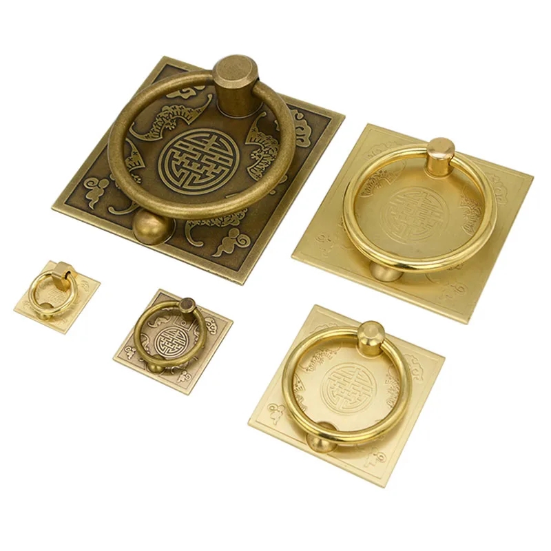 Antique Carved designs drawer knob furniture door handle hardware wardrobe cabinet shoe round cone pull