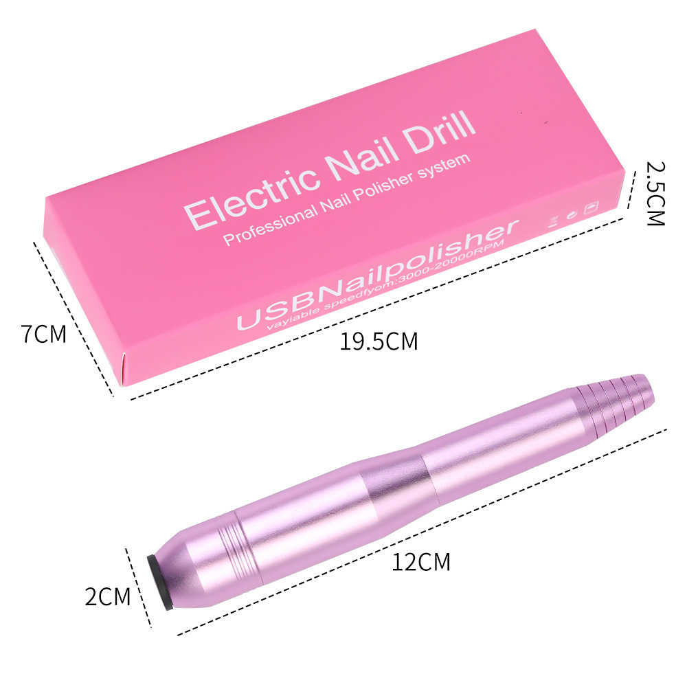 Nail Manicure Set Electric Nail Sander Cordless Nail Drill Machine Rechargeable Fingernail Polisher for Manicure pedicure Removing Dead Skin Tools 230
