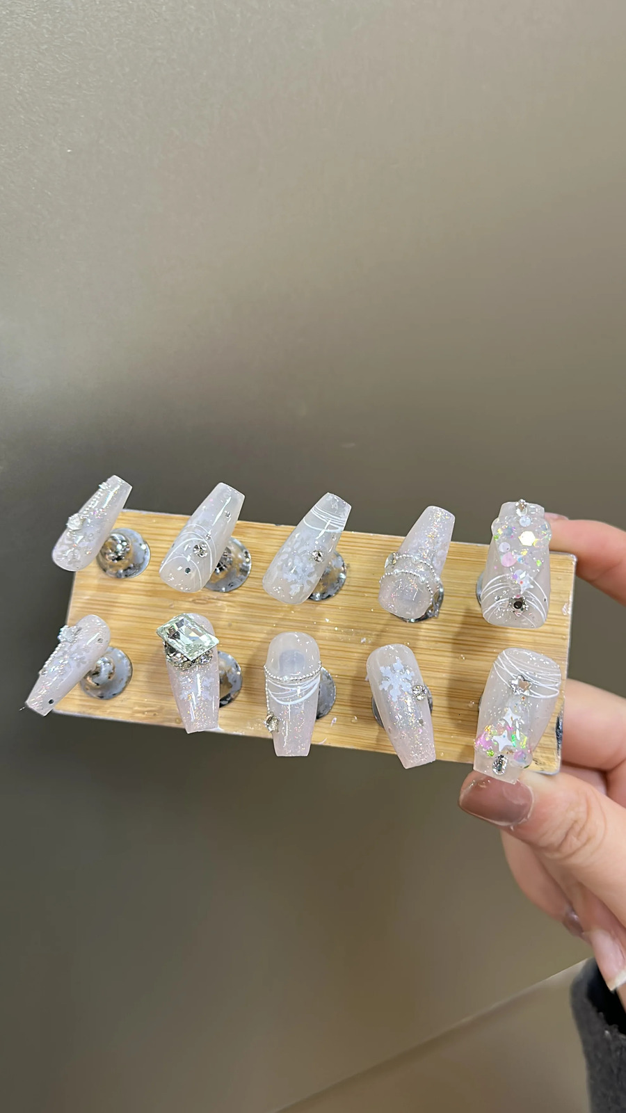 False Nails Christmas Easter Spring Festival Sexy Girl white nail tips false nails press on 231204