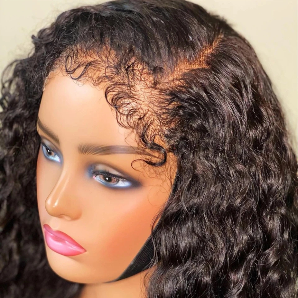 Natural wave lace front Wigs with curled baby hair 150 density Wet and Wavy 360 full lace Frontal malaysian Wig Remy Hair Perruque humain