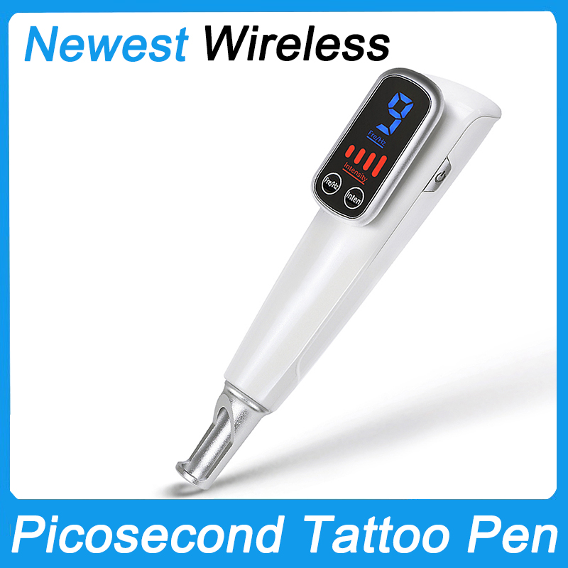 Portable Wireless Picosecond Laser Pen Blue Red Light Therapy Tattoo Scar Mole Freckle Removal Dark Spot Remover Machine Home Use Skin Care Beauty Dev