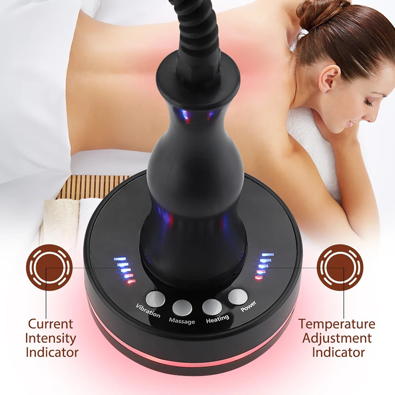 Electric Body Gua Sha Massager Fat Burning Scraping Slim EMS Meridian Brush Guasha Tool Vibration Infrared Heat Anti Cellulite Microcurrent Lymphatic 