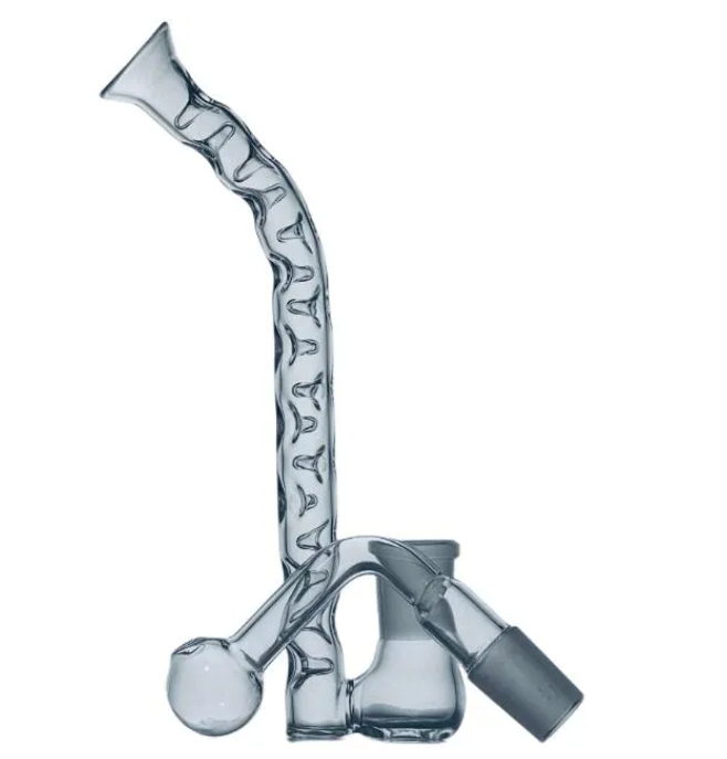 Hookahs Unique Glass Bong Clear Water Pipe Recycler comb and Inline Perc Oil 18.8mm Bongs Water Pipes Percolator