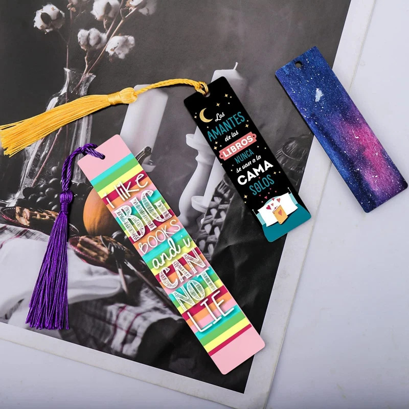 Keychains Lanyards 30Pcs Sublimation Blank Bookmarks Sublimation Blank Products DIY Bookmark Craft Projects Sublimation Double Sublimation 231205