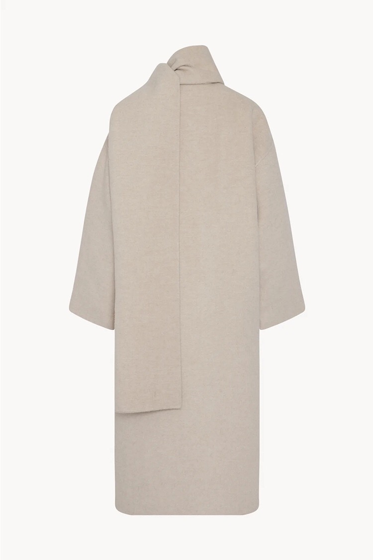Th~row Autumn and Winter New Handmade Wool Blended Scarf Double layered Cashmere Coat Coat