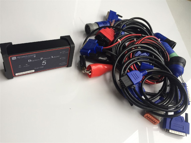 new Dearborn Protocol Adapter5 Heavy Duty Truck Scanner DPA5 Truck diagnostic tool DPA 5 with SSD in Laptop CF-AX2 Tablet 8GB RAM