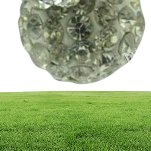 8mm white Micro Pave CZ Disco Ball Crystal crystal Bead Bracelet Necklace BeadsMJPW Whole