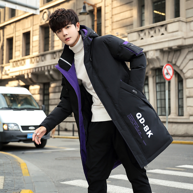 Winter Jacket Women Embroidery Coats Big Fur Collar Hooded Down Jacket Warm Long Parka Ladies Thicken Cotton Jackets and Coats 210521