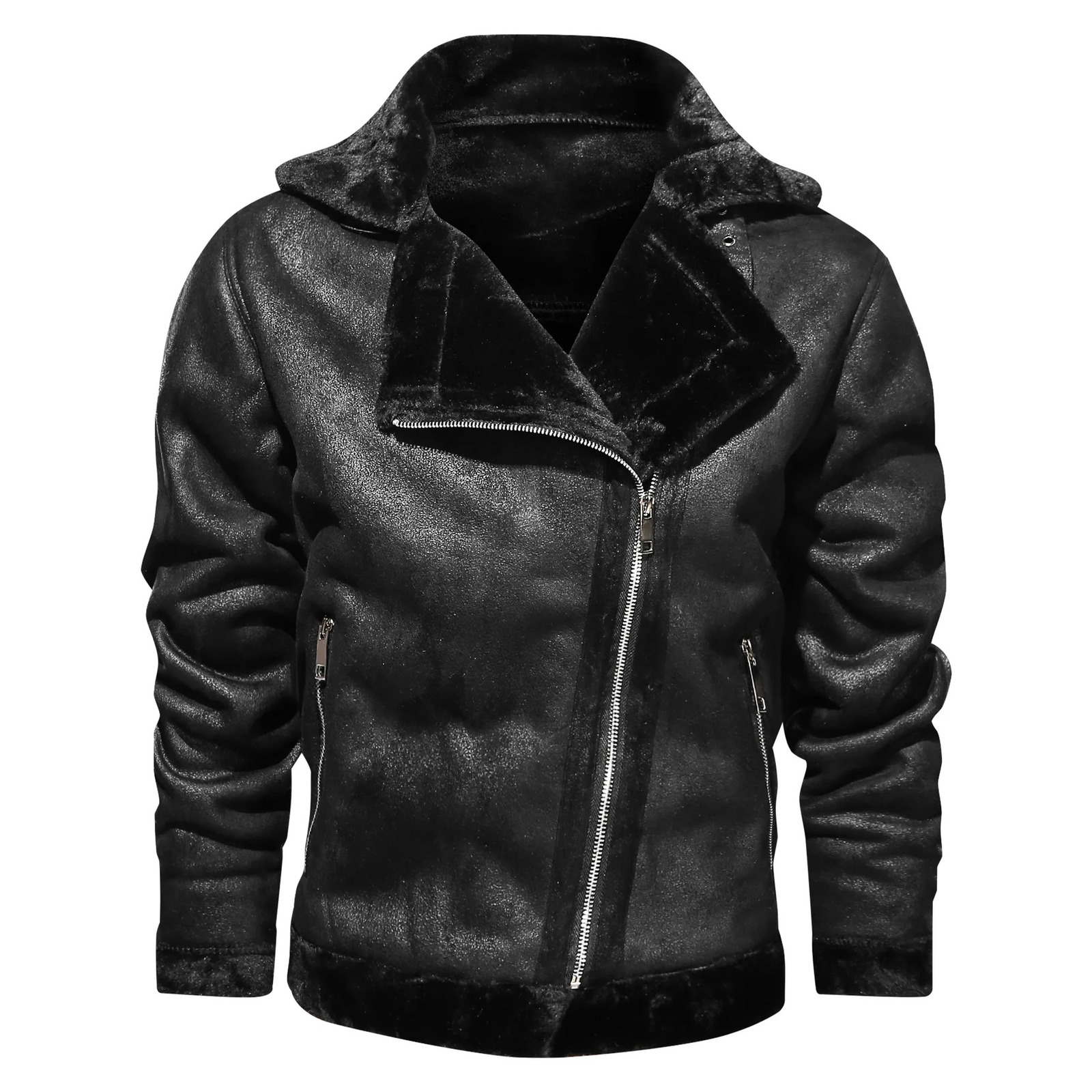 Men's Leather Faux 2023 Fur One Europe and The United States Large Size Warm Thick Outdoor Padded Jacket Mens Coats Winter Men 231205