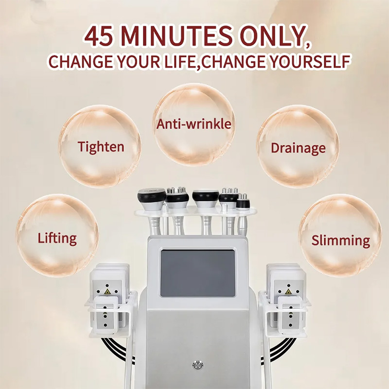 6 In 1 Slimming Machine Vacuum Laser Radio Frequency Rf 40k Body Cavitation Lipo Liposuction Ultrasonic skin whitening device Firming System