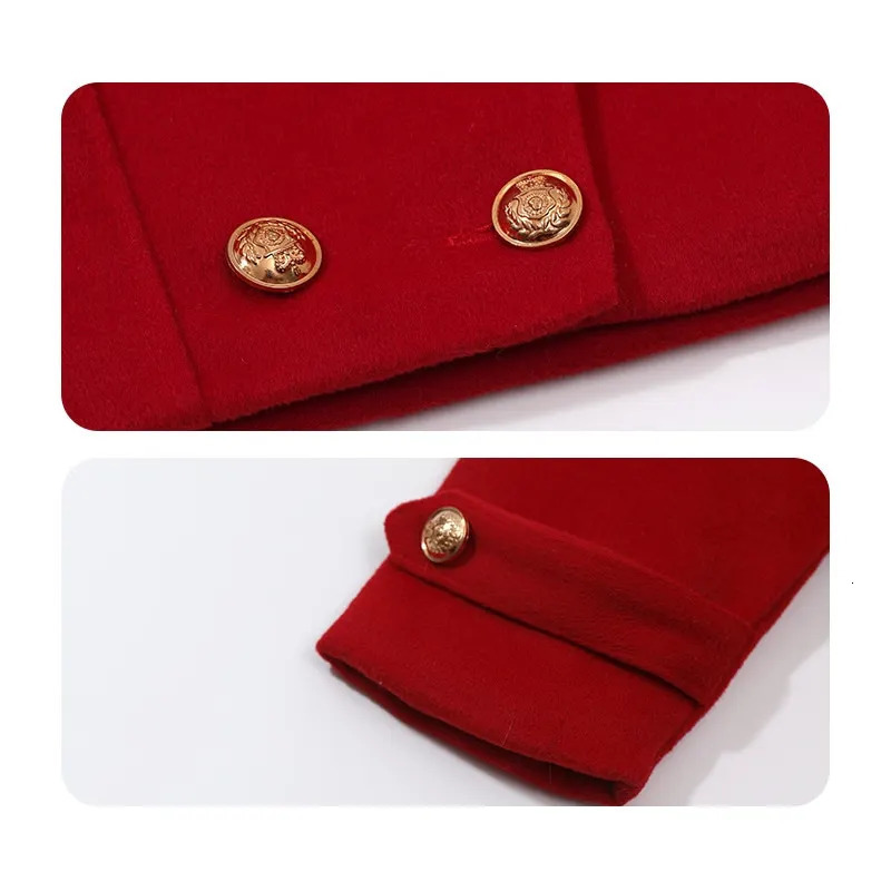 Clothing Sets Baby Girl Cotton Padded Wool Clothes Set Jacket Skirt 2PCS Infant Toddler Child Warm Christmas Year 1 10Y 231206