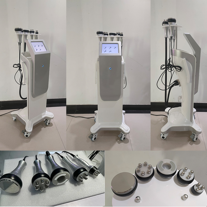 6 In 1 Slimming Machine Vacuum Laser Radio Frequency Rf 40k Body Cavitation Lipo Liposuction Ultrasonic skin whitening device Firming System