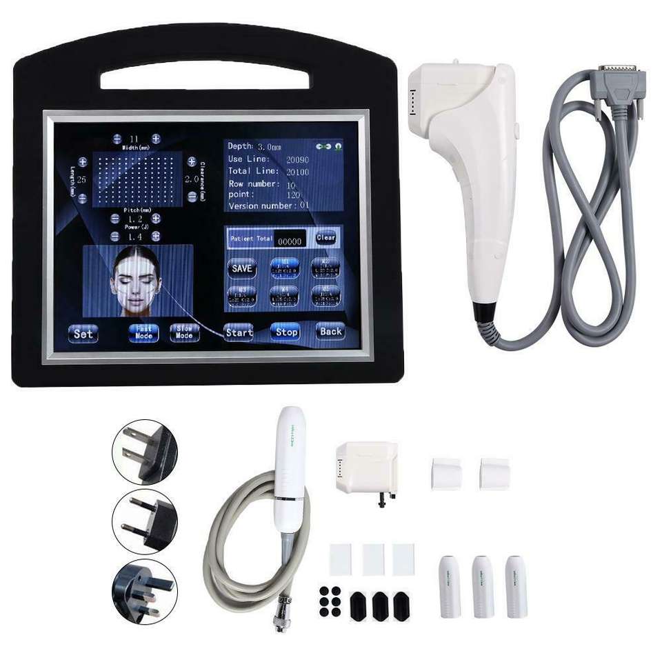 Hot Selling Skin Tightening Machine with 7 Cartridge Ultrasound Face Lift Anti-Wrinkle Body Slimming Beauty Machine