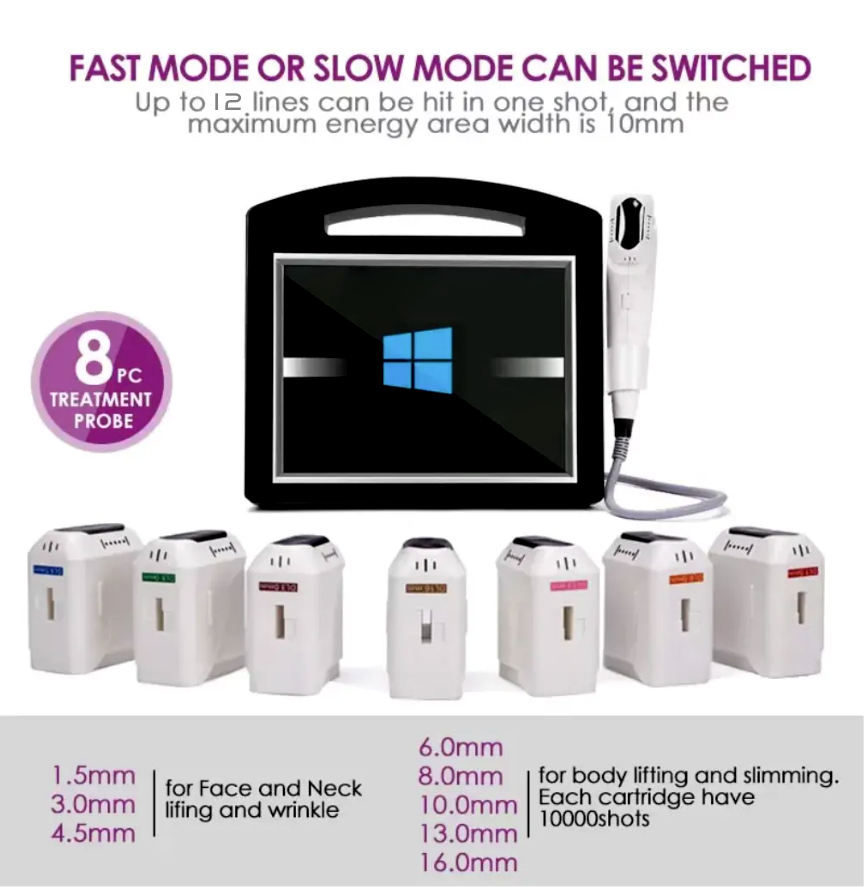 Professional 4D HIFU 12 Lines Hifu Machine for Skin Tighten Face Lifting Single Handle Korea 4d Device