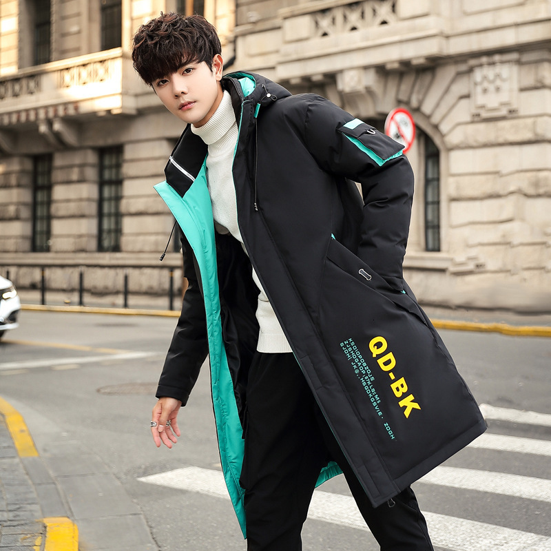 Winter Jacket Women Embroidery Coats Big Fur Collar Hooded Down Jacket Warm Long Parka Ladies Thicken Cotton Jackets and Coats 210521