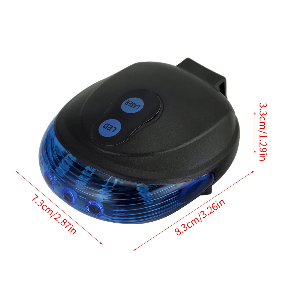Bike Lights Waterproof Bicycle Cycling Taillights LED Laser Safety Warning Tail Accessories Light 231206