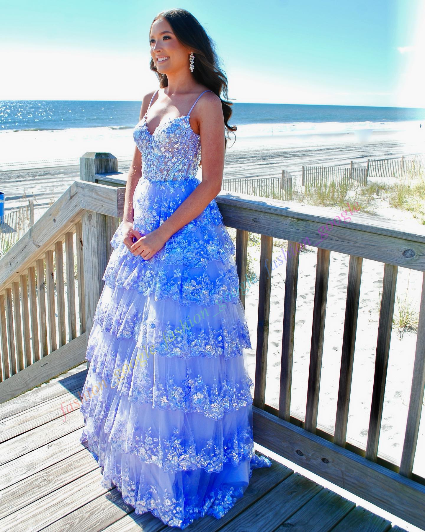 Sparkling Formal Party Dress 2k26 Ruffles Beaded Sequin Skirt Preteen Lady Pageant Showstopper Prom Evening Event Hoco Gala Graduation Dance Gown Cors