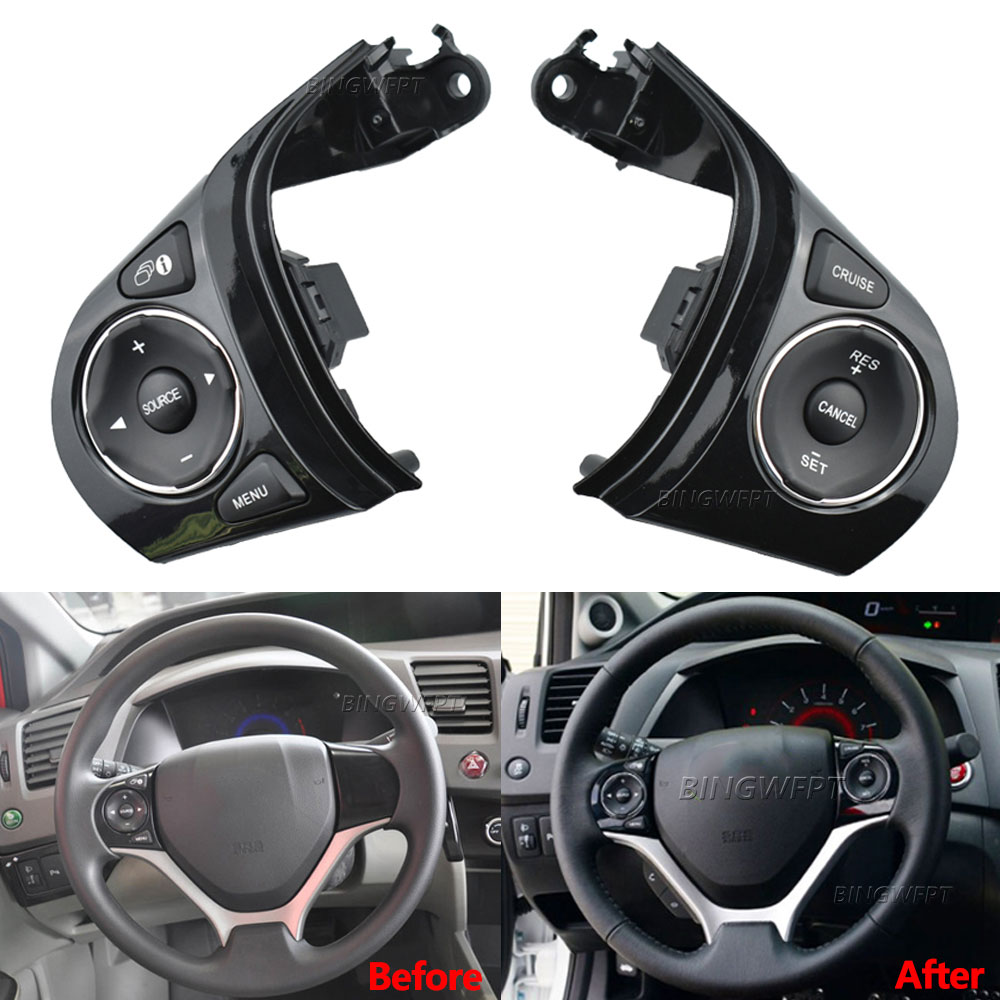 High Quality Steering Wheel Control Switch Cruise Button For Honda Jade Civic 2012 2013 2014 2015 35880-TR6-A01