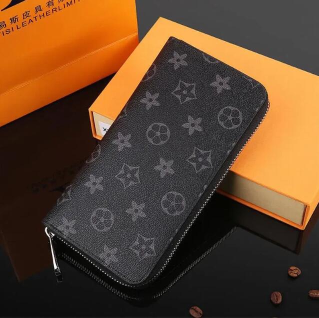 Designer Wallet M60017 Leather Wallet Women Zipper Long Card Holders Coin Purses Woman Shows Exotic Clutch Wallets Comes with a box. Best gift giving product