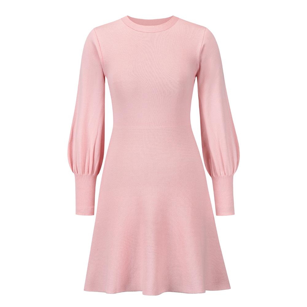 0C828M74 Women's Oversized Clothing Long Sleeved Dress Autumn and Winter Knitting Customized Colors