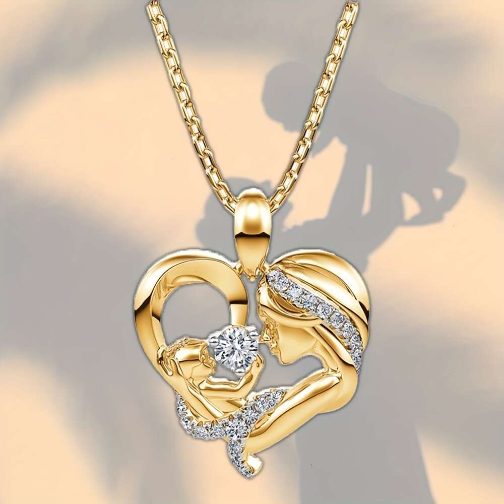 Beautiful Mother Baby Pendant Necklace Charm Women's Jewelry Perfect Gift for Mom