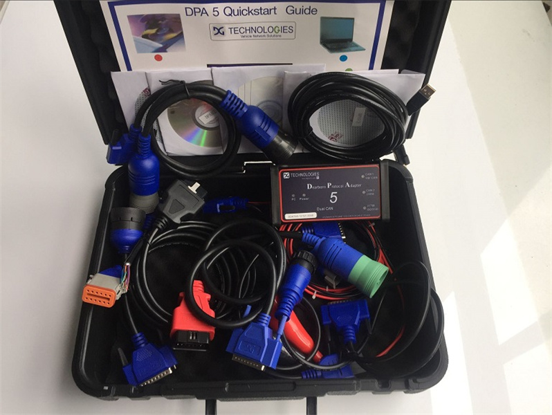 new Dearborn Protocol Adapter5 Heavy Duty Truck Scanner DPA5 Truck diagnostic tool DPA 5 with SSD in Laptop CF-AX2 Tablet 8GB RAM