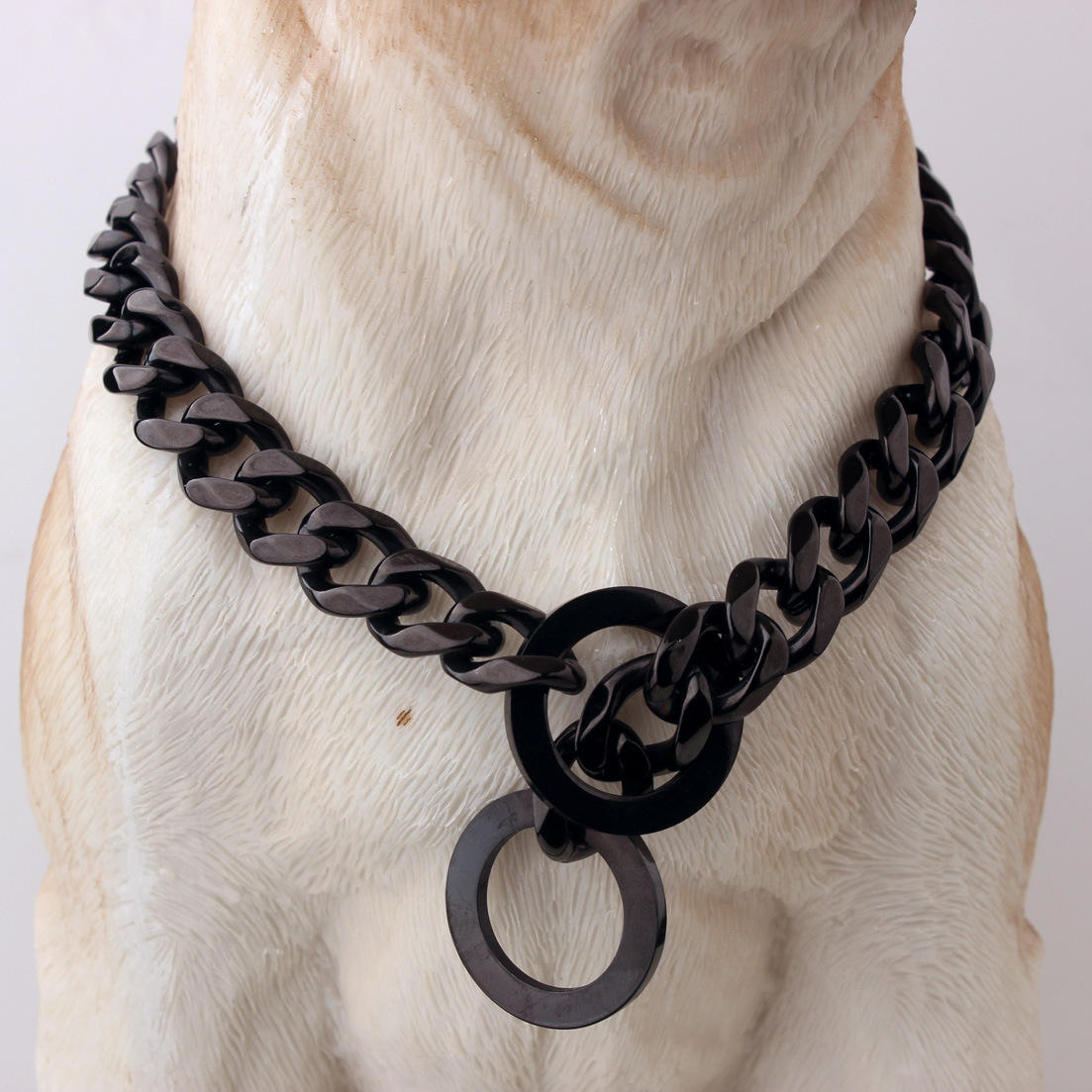 Pet collars dog collars stainless steel metal training collars suitable for small and medium-sized large dogs to wear