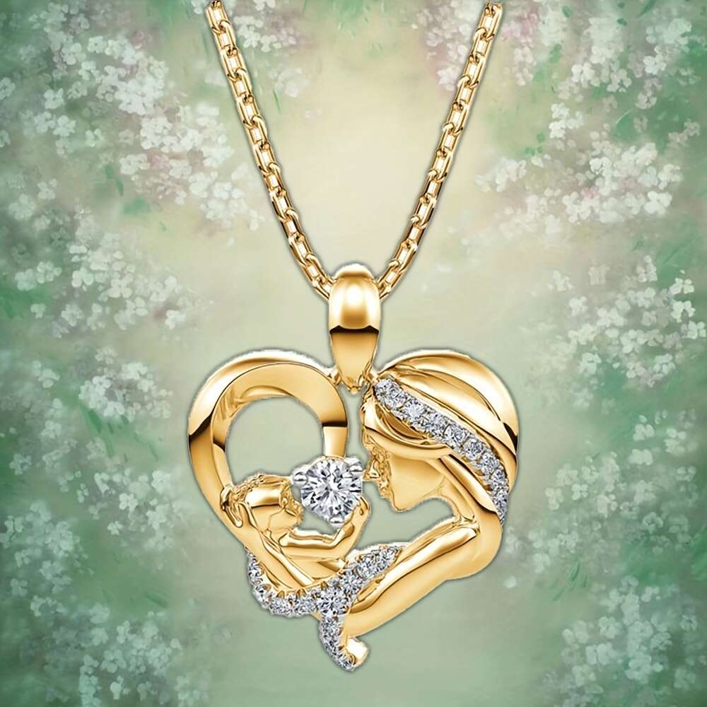 Beautiful Mother Baby Pendant Necklace Charm Women's Jewelry Perfect Gift for Mom