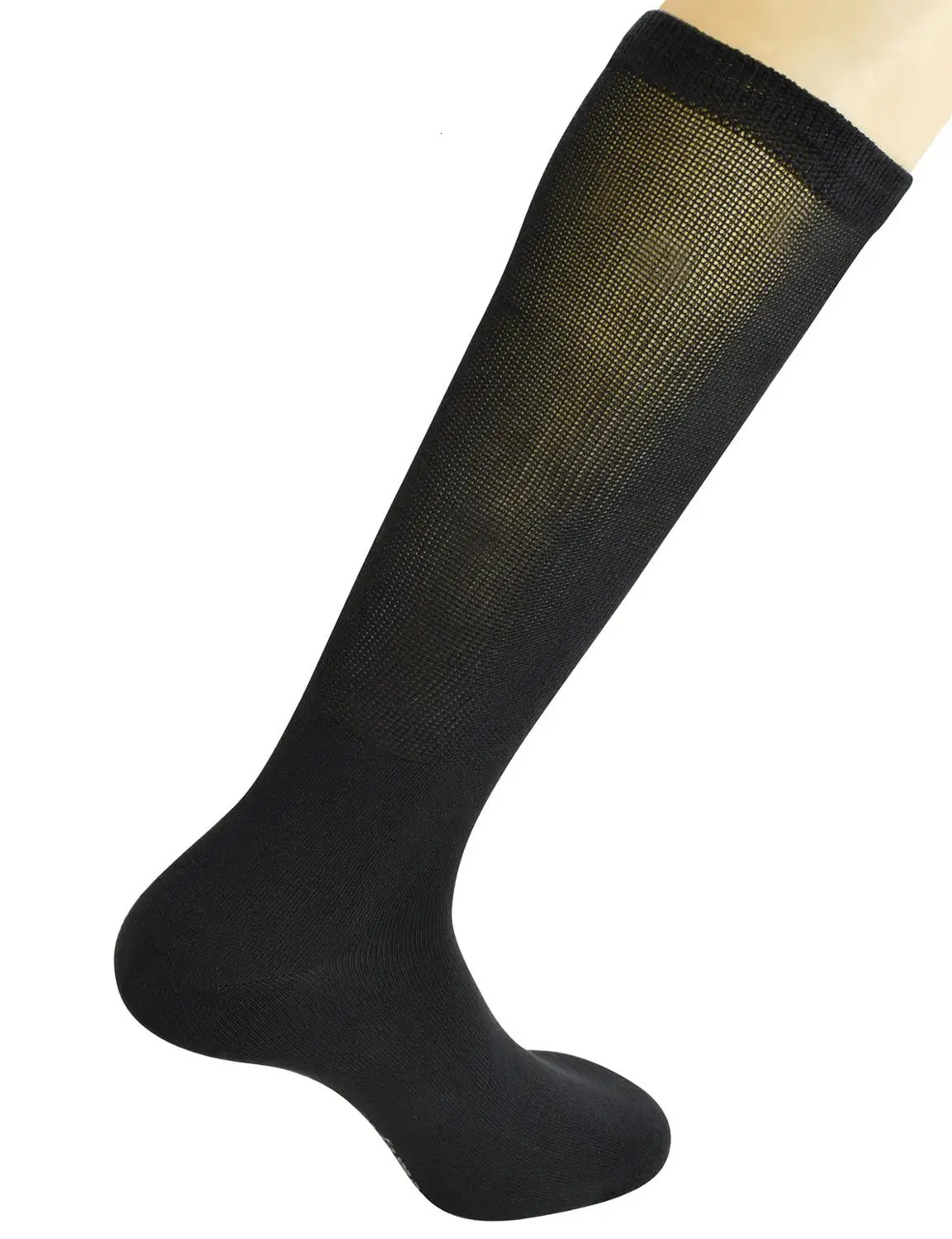 Men's Socks Yomandamor Mens 4 Pairs Over the Calf Super Soft DiabeticDress with Seamless Toe 231205Z