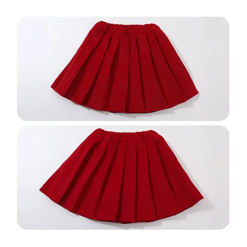 Clothing Sets Baby Girl Cotton Padded Wool Clothes Set Jacket Skirt 2PCS Infant Toddler Child Warm Christmas Year 1 10Y 231206