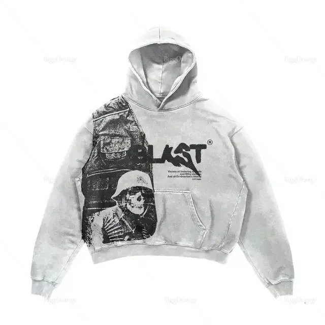 Mens Sweatshirts Haruku Oversized Masked streetwear Print Hoodies Women Tops tracuit Couples Sweatshirt Goth Y2k Clothes men clothing 231205
