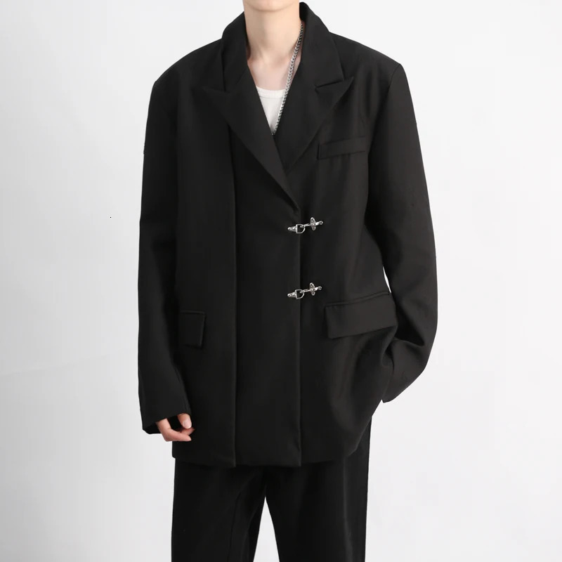 Men's Suits Blazers Fashion Lazy Style Suit Blazers Men Tops Men's Summer Ruffian Handsome Top Loose Casual High Street Suit Jackets Male Cl