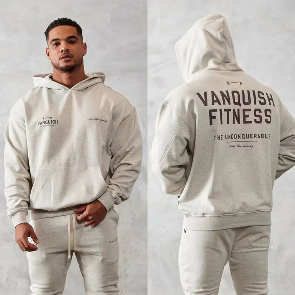 Mens Hoodies Sweatshirts Fall Winter Sporty Cotton Hoodie Fashion Letter Print Clothing Hooded Sweatshirt Women Casual Oversized Pullover 231206
