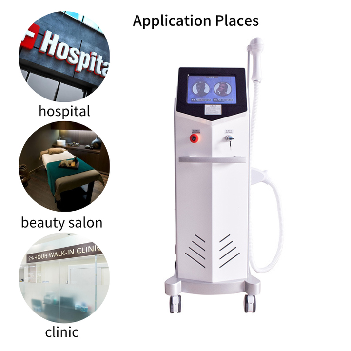 professional 808 nm hair removal laser machine ice titanium diodenlaser machine for spa