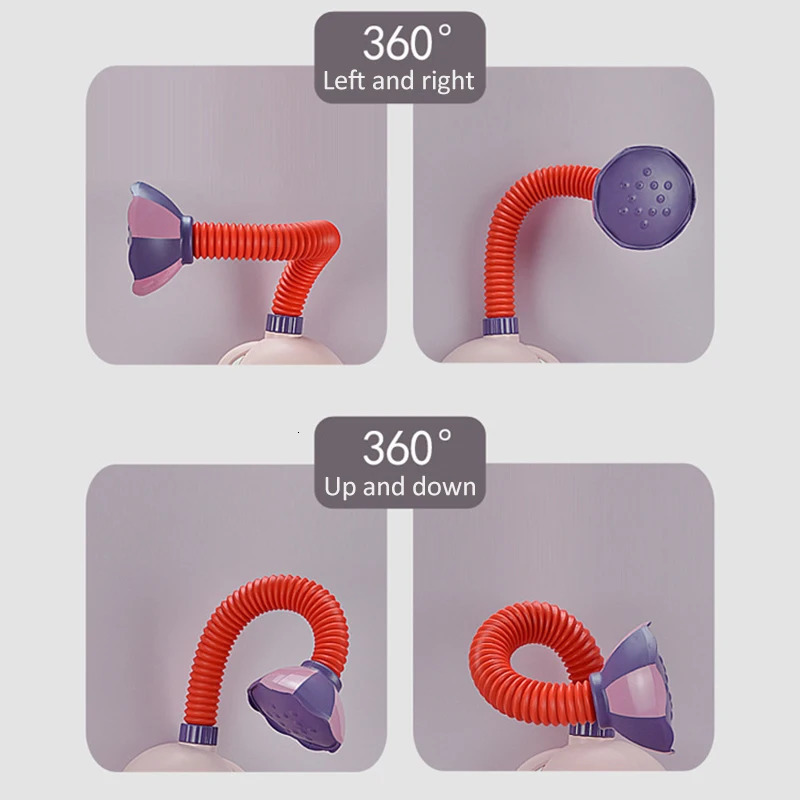 Bath Toys Electric Elephant Shower Toys Kids Baby Bath Spray Water Faucet Outside Bathtub Sprinkler Strong Suction Cup 231204