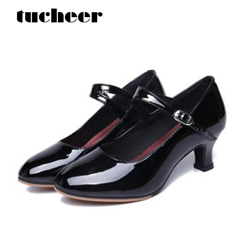 Dance Shoes Woman Close-Toe Lace-Up Latin Dance Shoes Modern International Dance Ballroom Social Dance Heel Height 3.5cm 5.5cm 231205