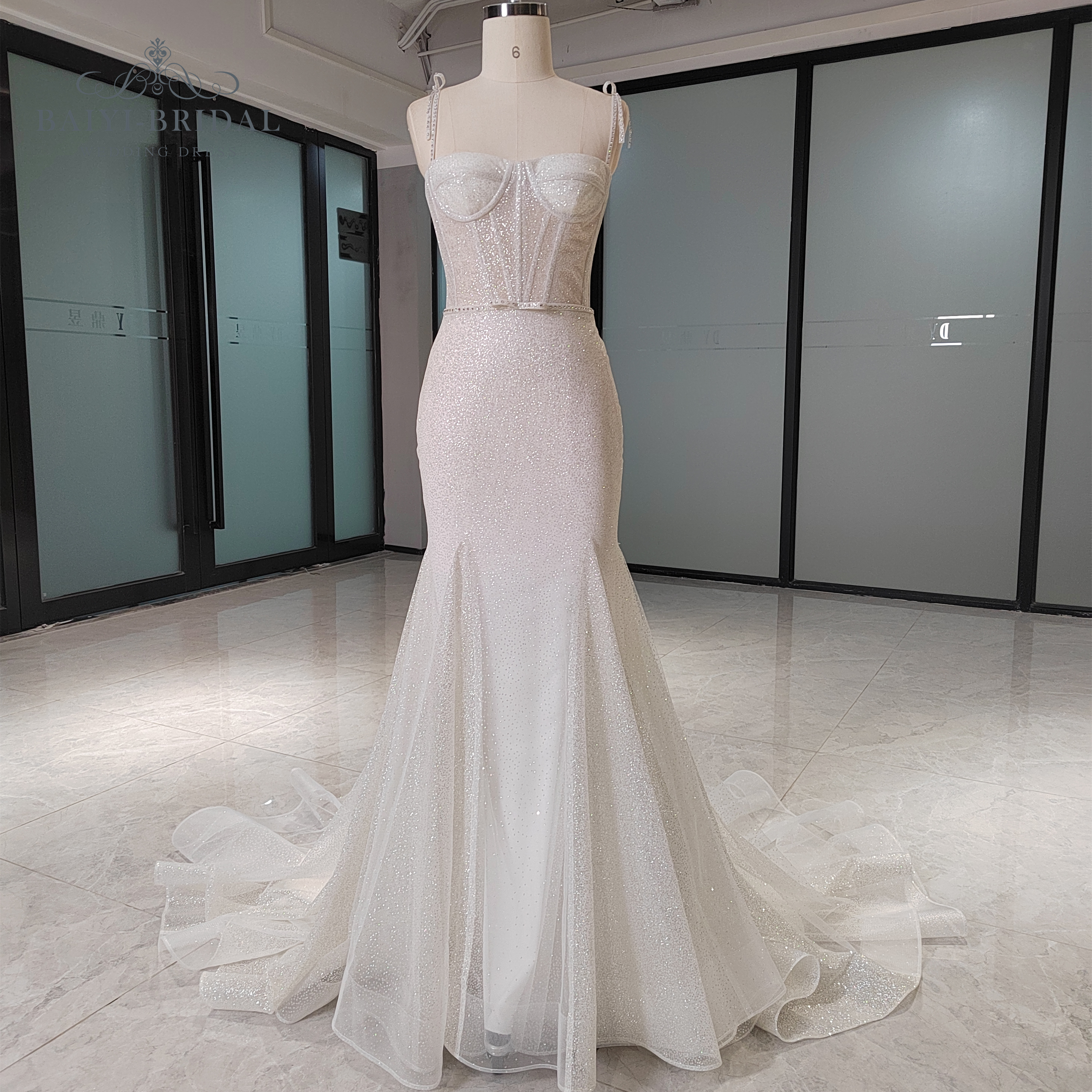 High Quality Shining Mermaid Wedding Dress Original Design America & Europe Bride Style Vestidos