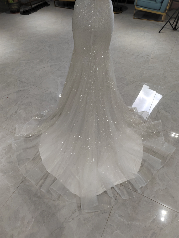 High Quality Shining Mermaid Wedding Dress Original Design America & Europe Bride Style Vestidos