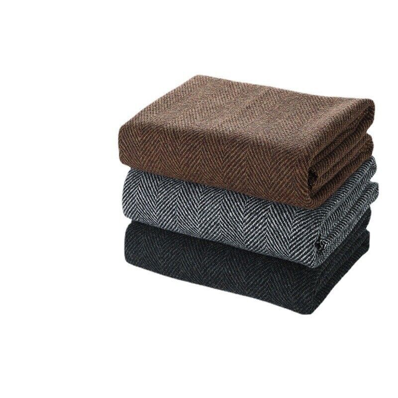 Mens Dark Blue Classic Fall Overcoat Long Jacket Heavy Double Breasted Wedding Coat Tuxedos