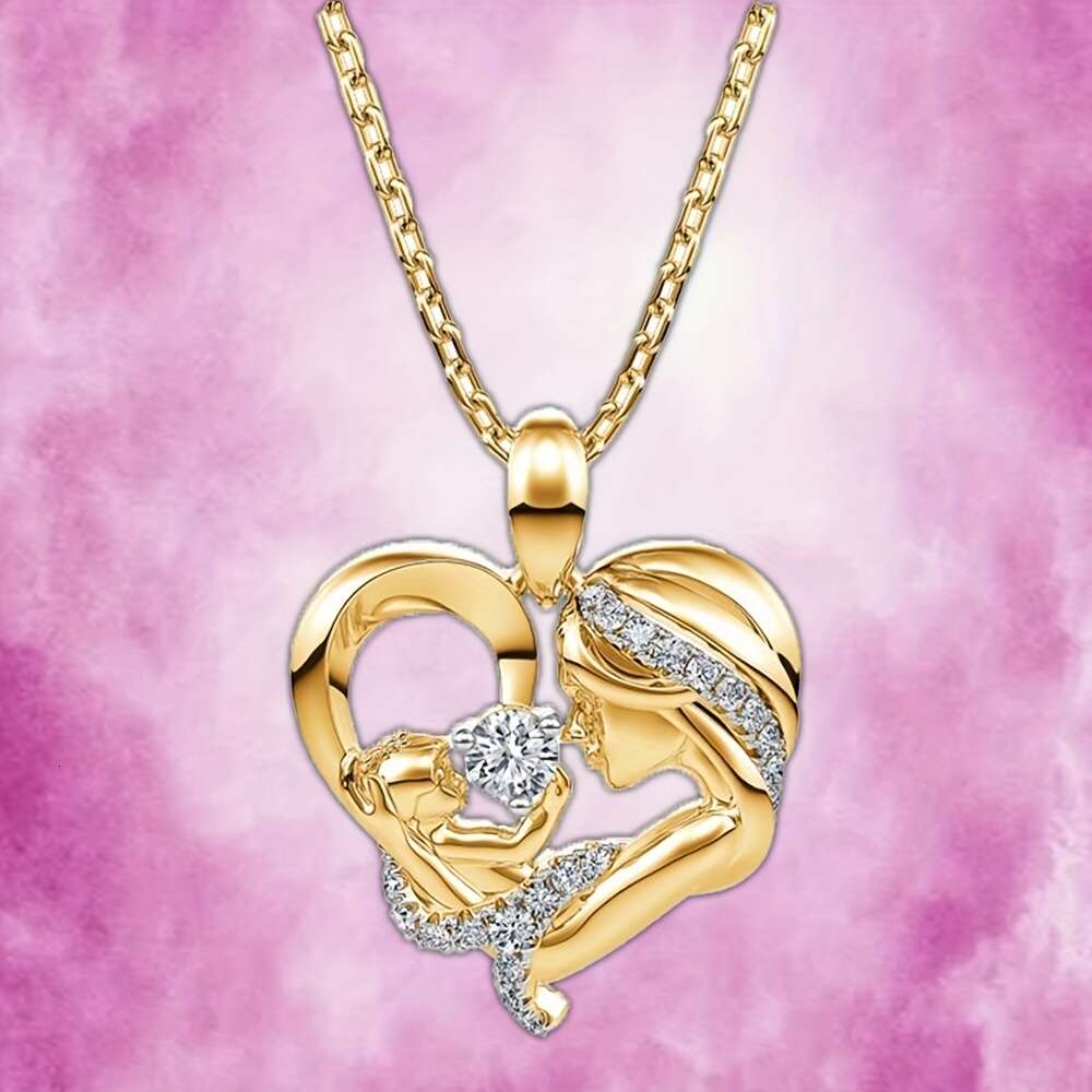 Beautiful Mother Baby Pendant Necklace Charm Women's Jewelry Perfect Gift for Mom