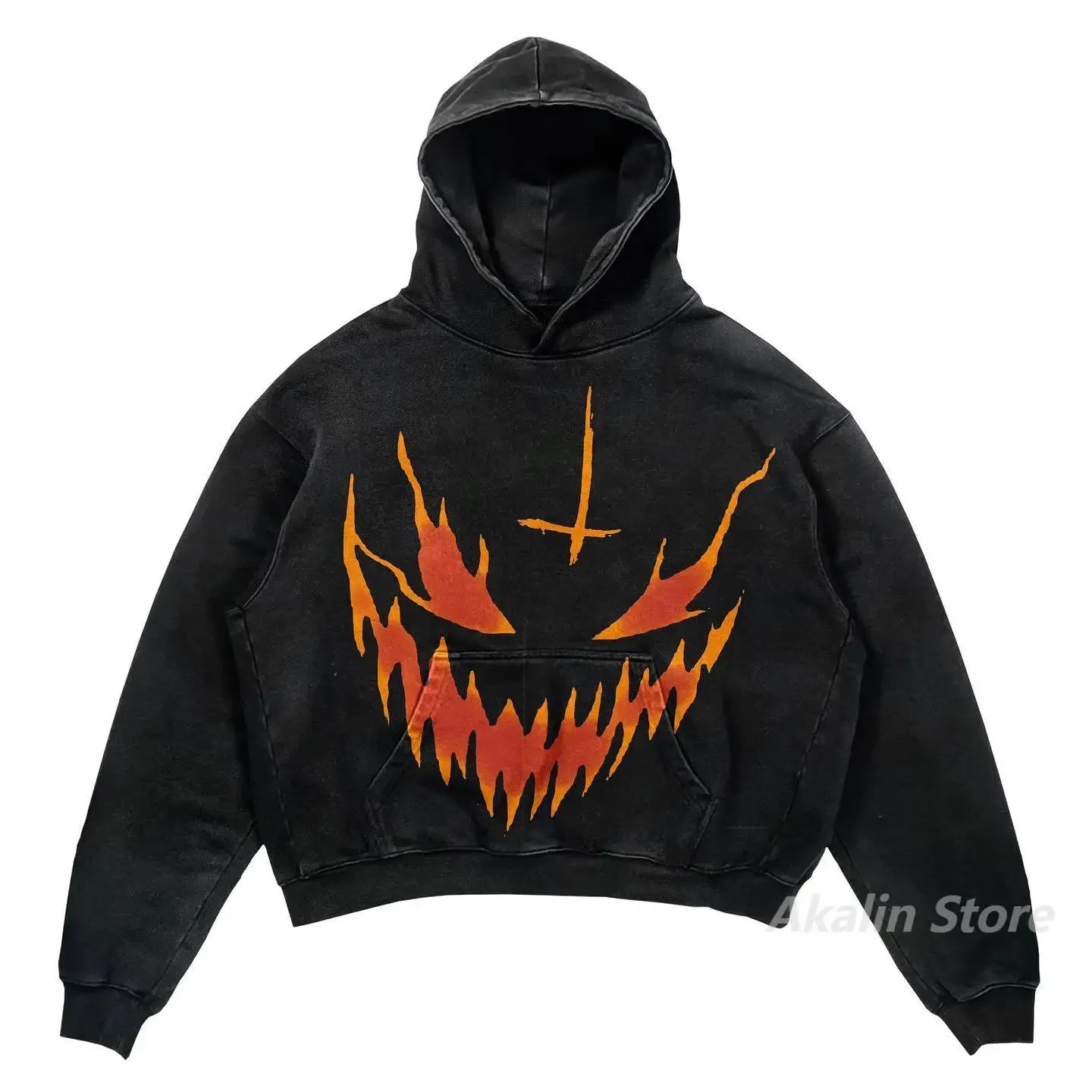 Mens Sweatshirts Haruku Oversized Masked streetwear Print Hoodies Women Tops tracuit Couples Sweatshirt Goth Y2k Clothes men clothing 231205